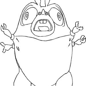 300x300 Susan Running Away From Meteor In Monster Vs Aliens Coloring Page