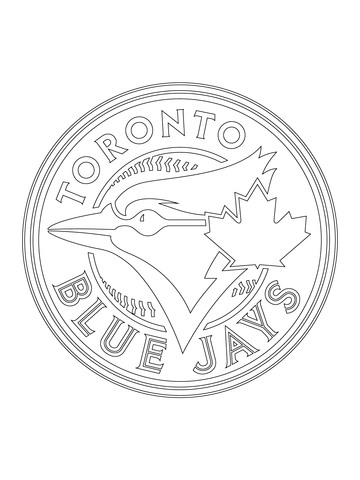 360x480 Toronto Blue Jays Logo Coloring Page