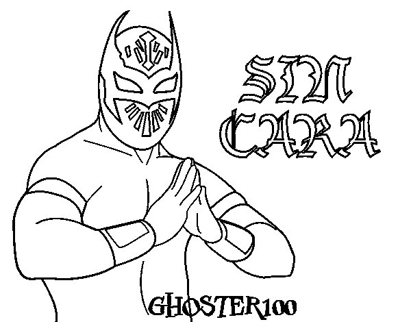 600x470 Wwe Sin Cara Coloring Pages