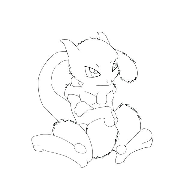 600x653 Mewtwo Coloring Pages Little Baby Coloring Page Mega Mewtwo X