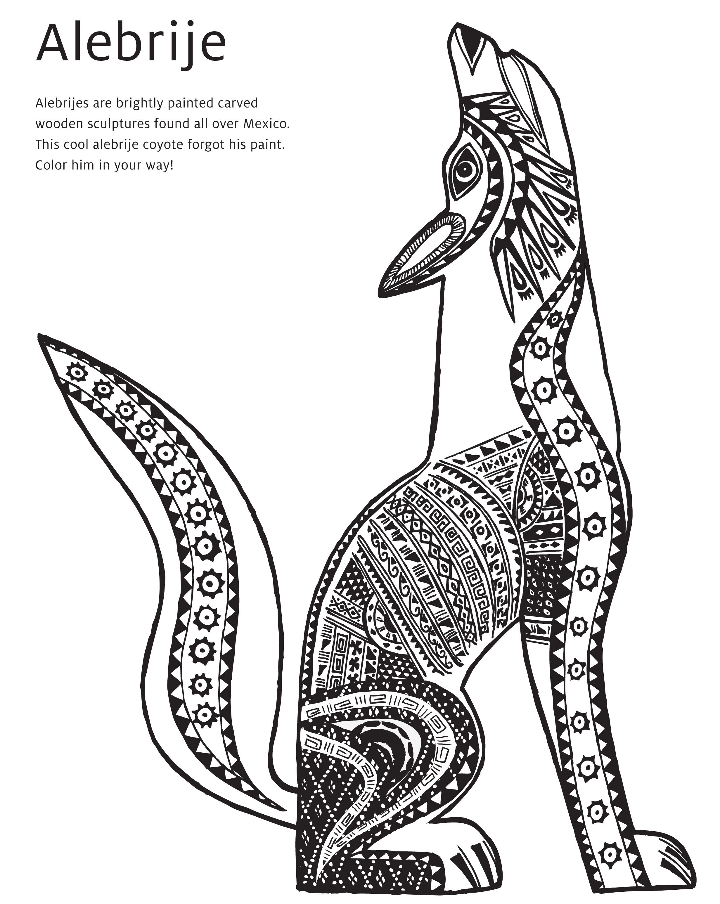 2464x3094 Alebrije Cultural Activity Printout Art Lessons Mexican Art