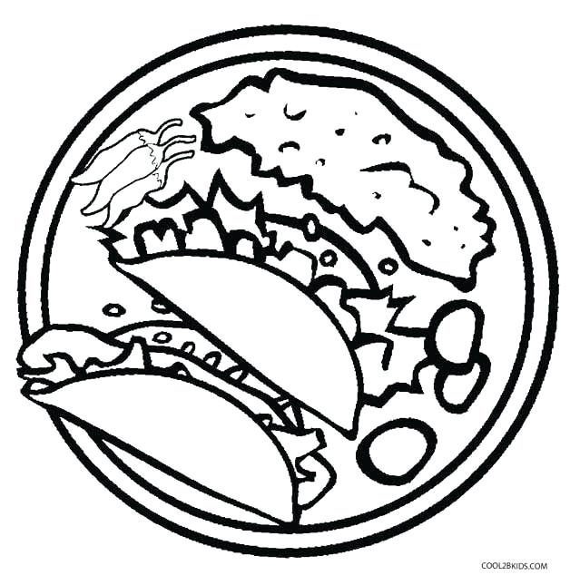 628x645 Mexican Food Coloring Pages Cool2b Mexican Food Coloring Sheet