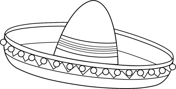 600x304 Happy Sombrero Coloring Page Hat Happysales Info