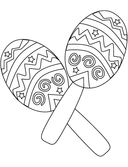 539x701 Mexican Coloring Page 6