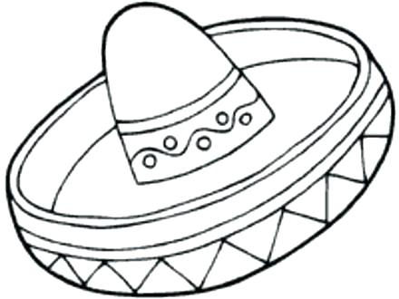 440x330 Sombrero Coloring Mayo Pages Mayo Sombrero Coloring Page Free