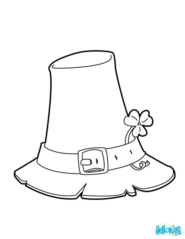 618x799 Sombrero Hat Coloring Pages Shamrock And Hat Coloring Page 11