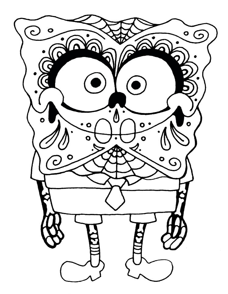 749x965 Sugar Skull Coloring Pages Click The Picture To Enlarge, Right