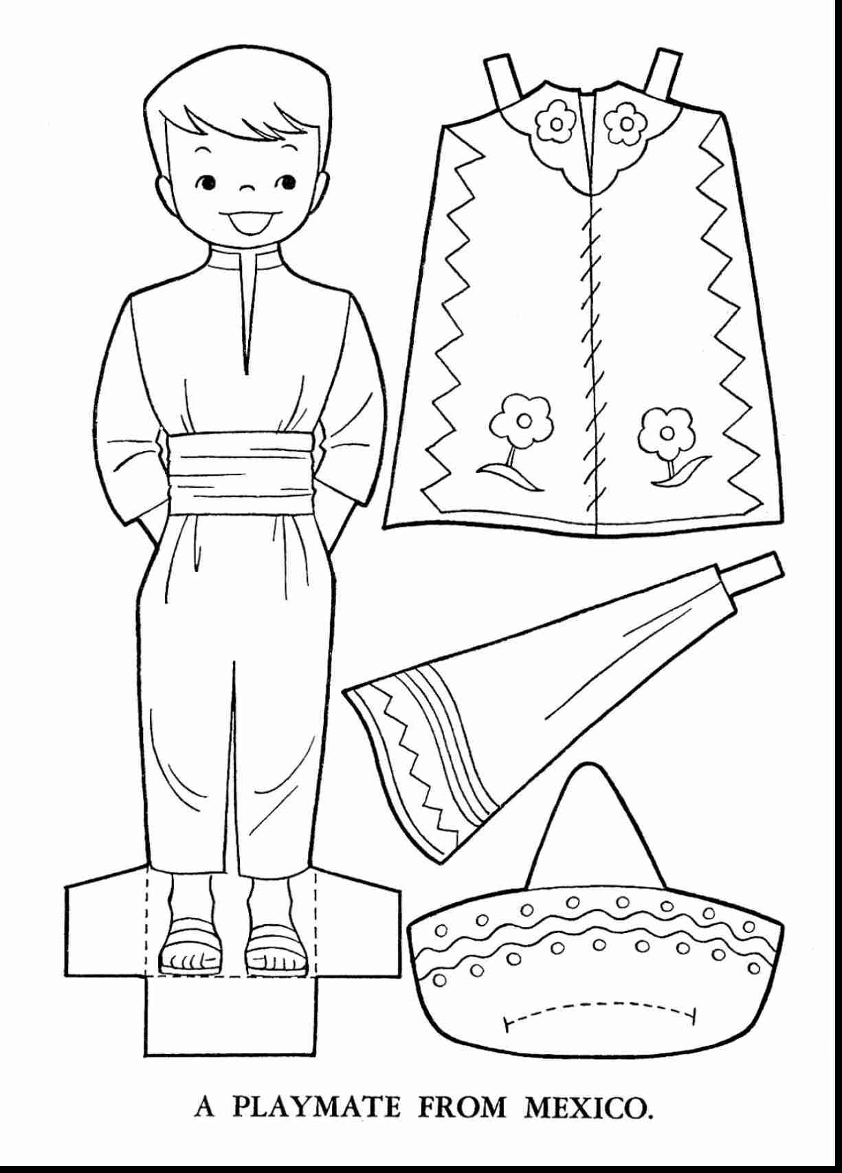 1225x1706 Good Mexican Sombrero And Maracas Coloring Page Food Culture Pages