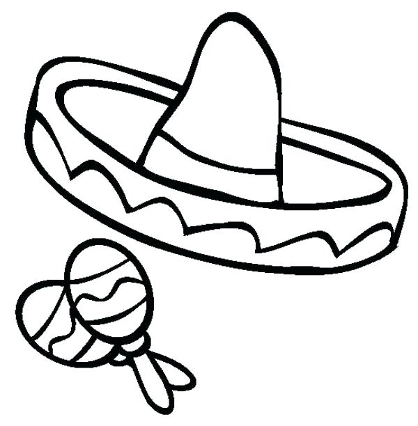 600x612 Surging Sombrero Coloring Page Impressive Colouring To Cure