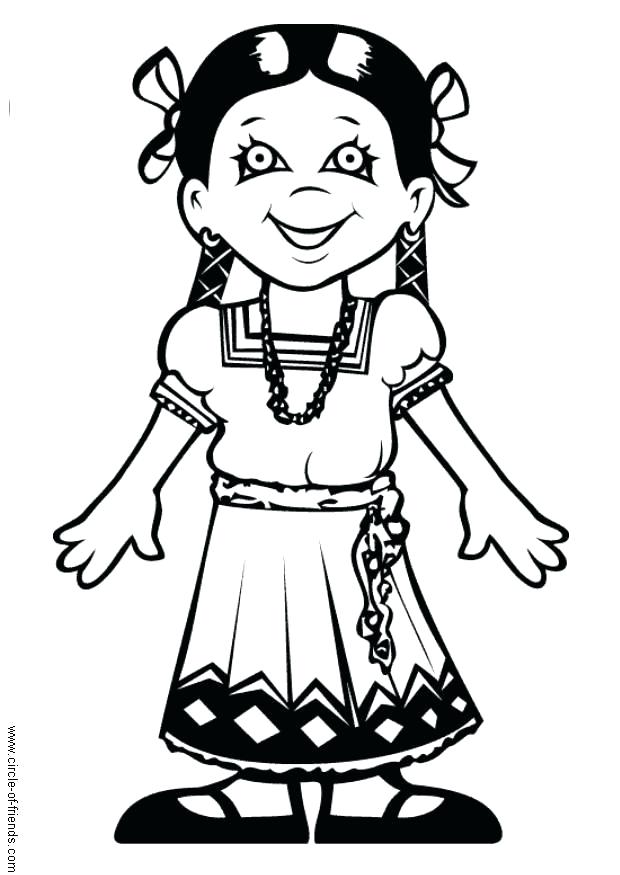 620x875 Coloring Page Maria From Free Coloring Mexico Coloring Pages