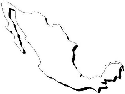400x301 Mexico Map Coloring Page