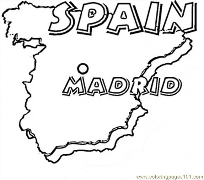 650x575 Spain Spanish Map Coloring Page Kid's Study Spainportugal