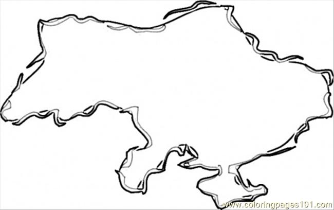 650x408 Ukrainian Map Coloring Page