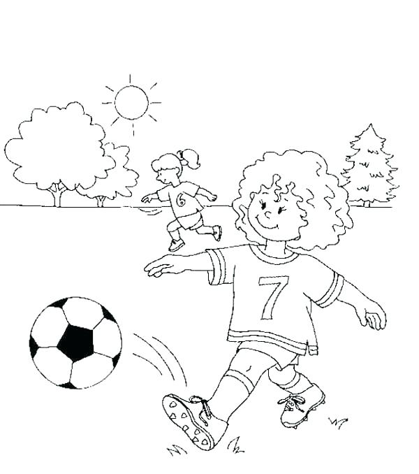 600x678 Soccer Coloring Pages