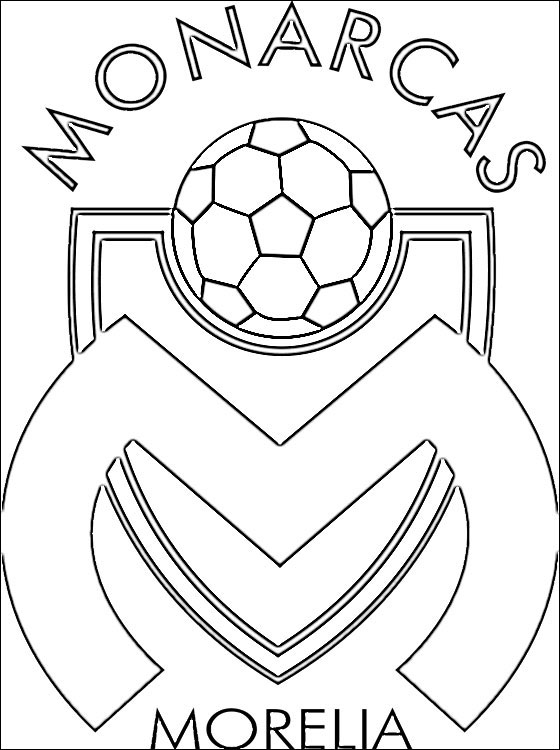 560x750 Emblem Of Monarcas Morelia Coloring Page Coloring Pages