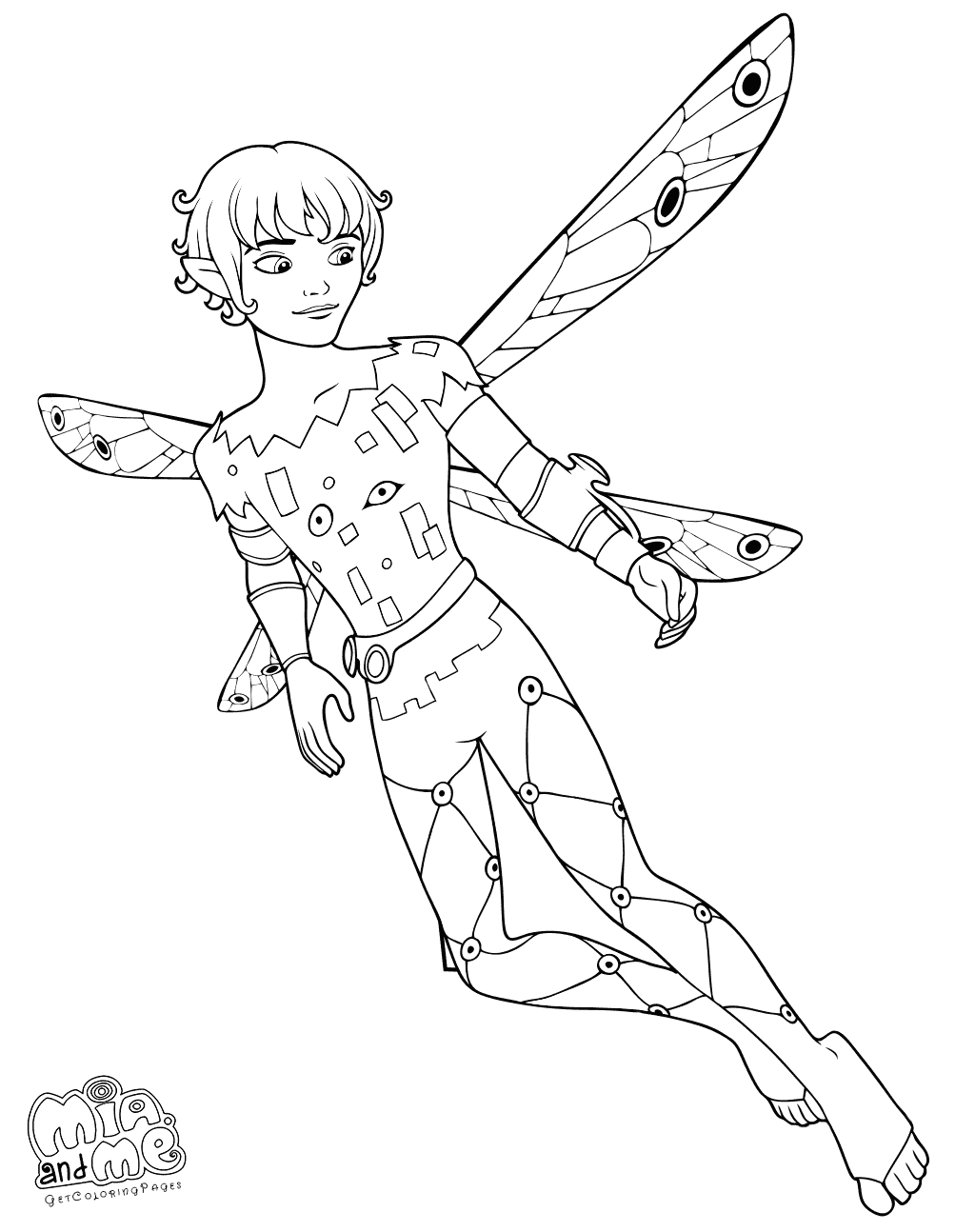 1024x1294 Mia And Me Coloring Pages Prince Mo Elf