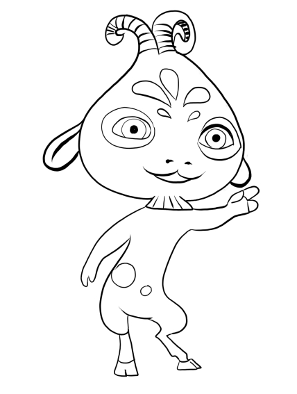 428x567 Pan Phuddle From Mia And Me Colouring Pages