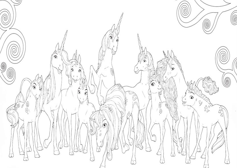 832x588 Ausmalbilder Mia And Me 02 Girl Coloring Sheets