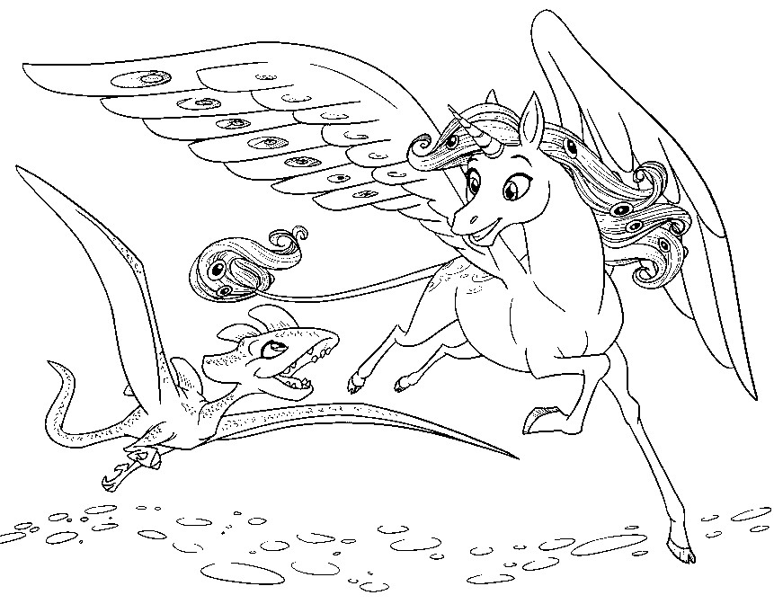 861x672 Coloring Pages Mia And Me Drawing
