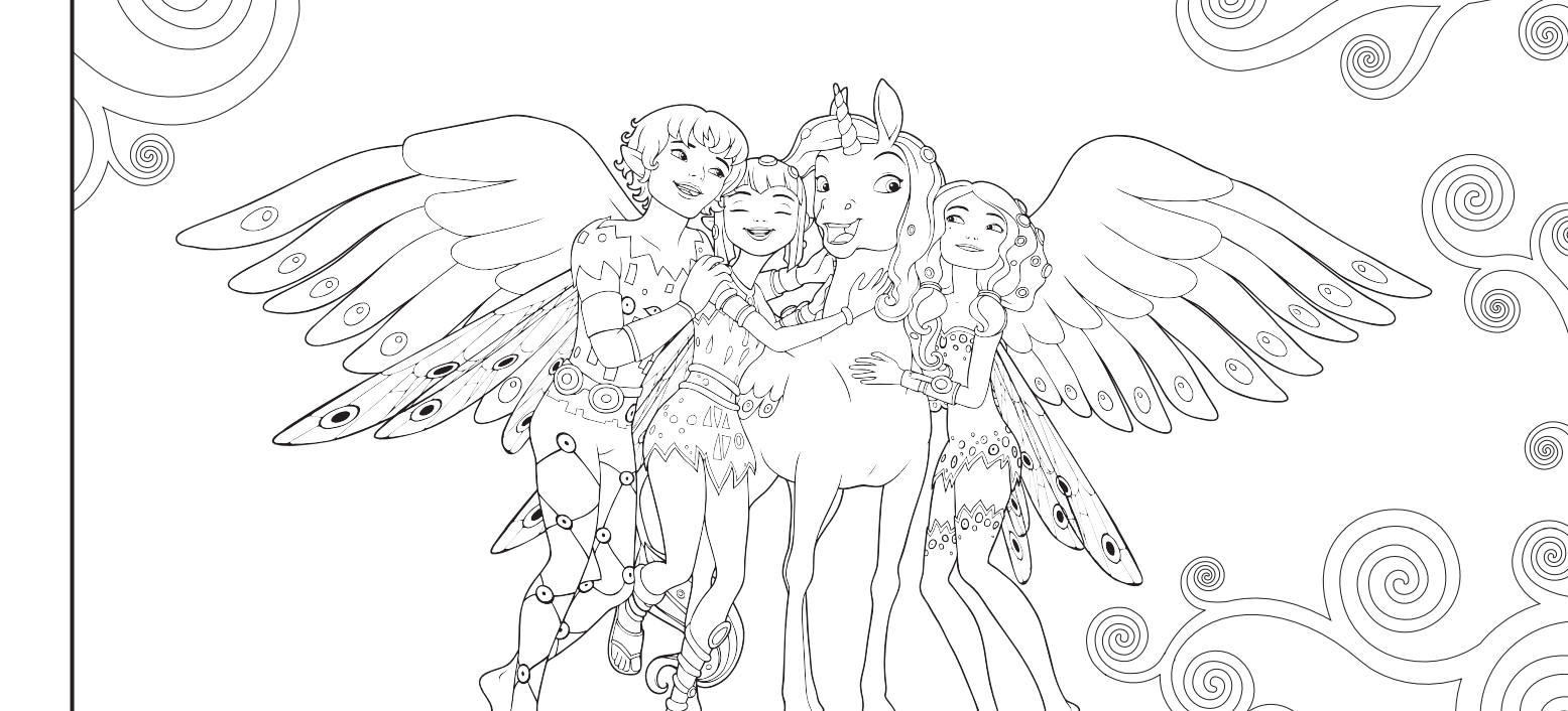 1555x706 Fundamentals Mia And Me Coloring Pages To Prin