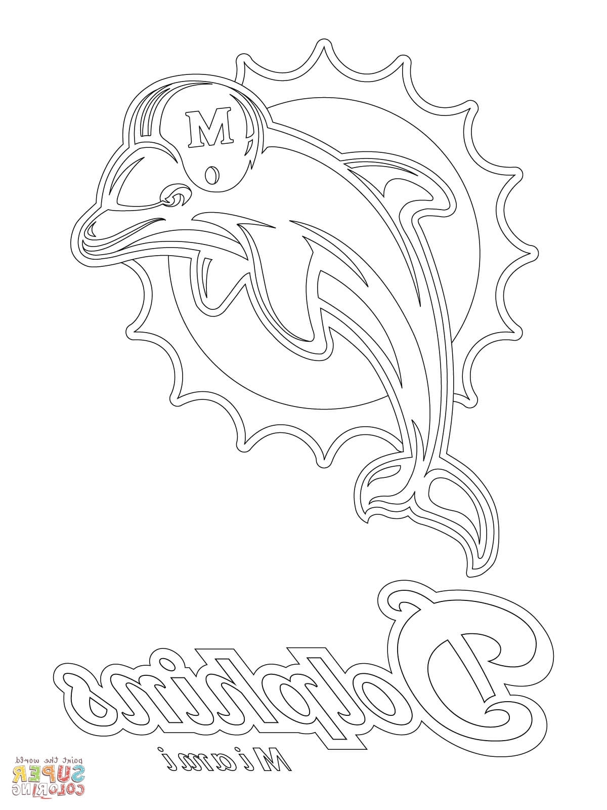 Miami Dolphins Coloring Pages