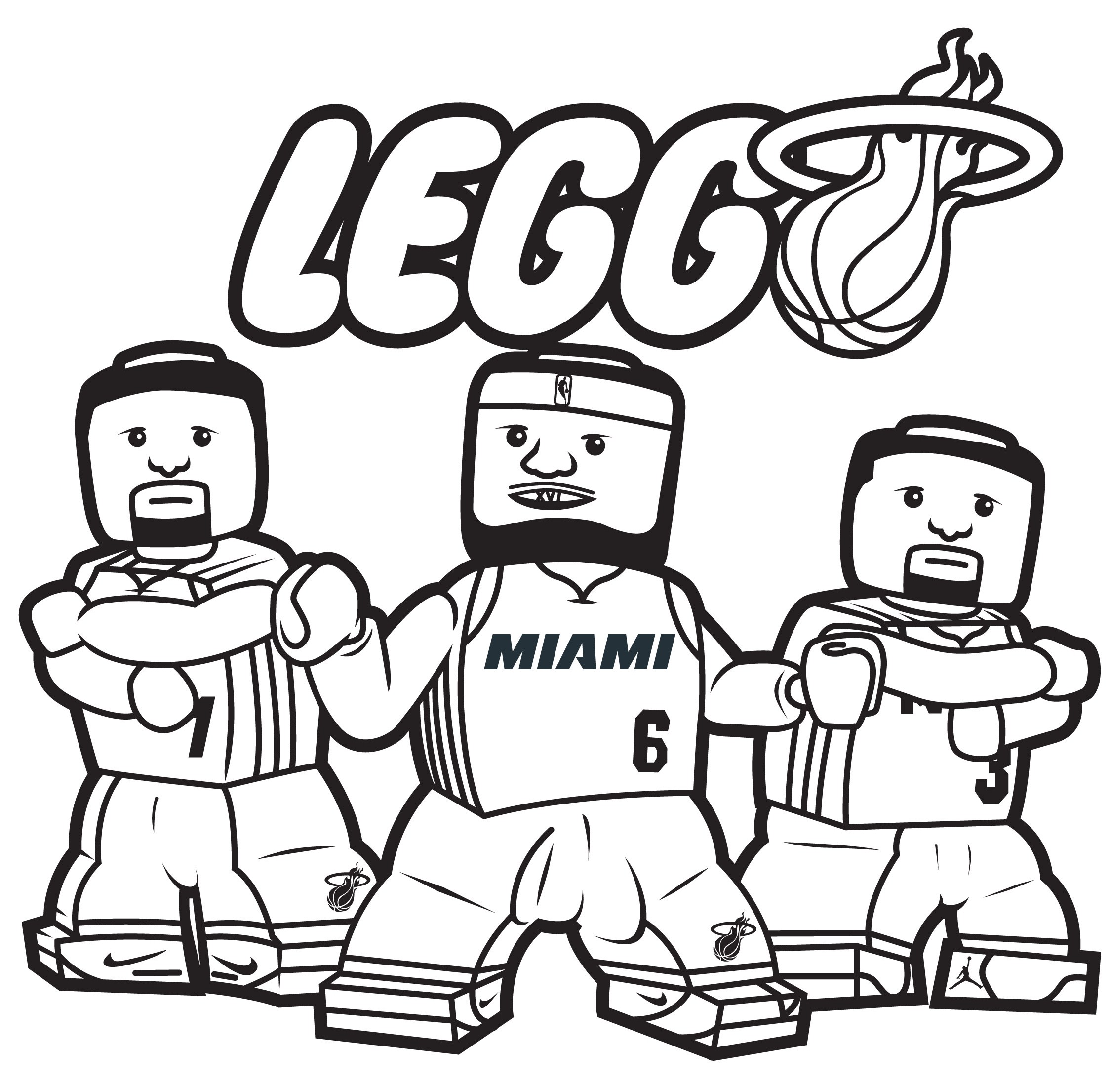 2248x2199 Magic Cavs Coloring Pages Cleveland Cavaliers Miami Heat And Nba