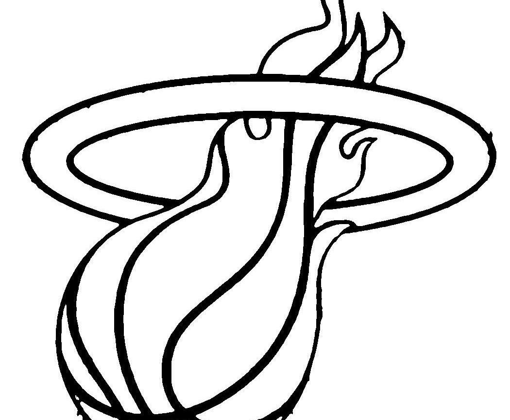 1050x864 College Football Logo Coloring Pages Ebcs Miami Heat And Nba