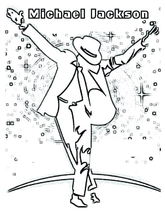 550x711 Printable Coloring Picture Of Michael Jackson For Kids Famous