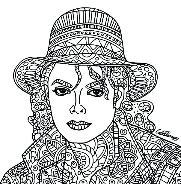 604x612 Coloring Michael Jackson Coloring Pages To Print Billie Jean