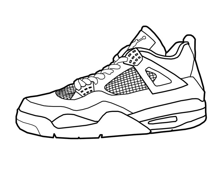 Michael Jordan Shoes Coloring Pages