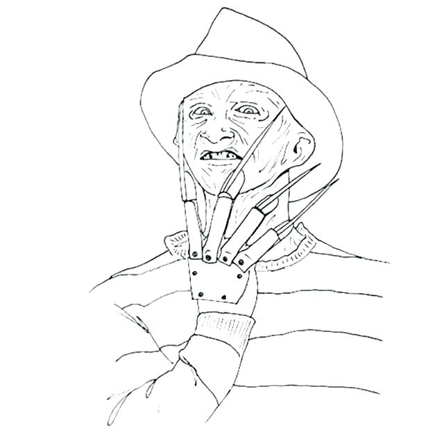 640x619 Michael Myers Coloring Pages