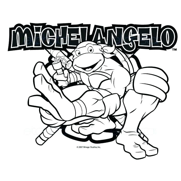 700x700 Michelangelo Turtle Color Teenage Mutant Ninja Turtles Retro