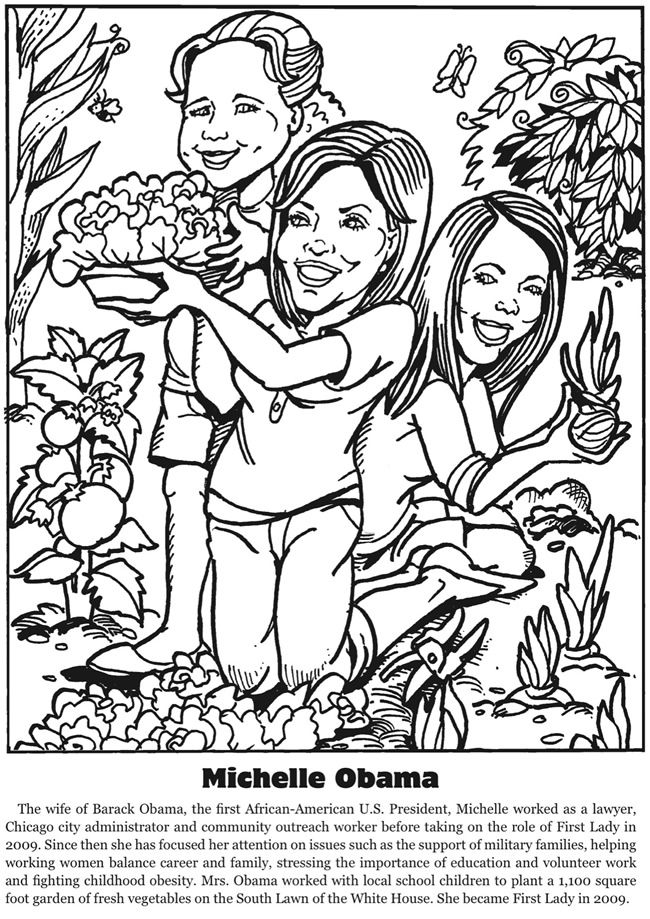 650x919 First Ladies Fascinating Facts Coloring Book Dover Publications
