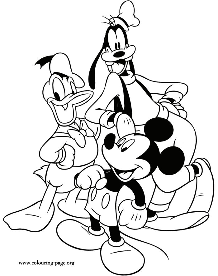 Mickey And Friends Coloring Pages