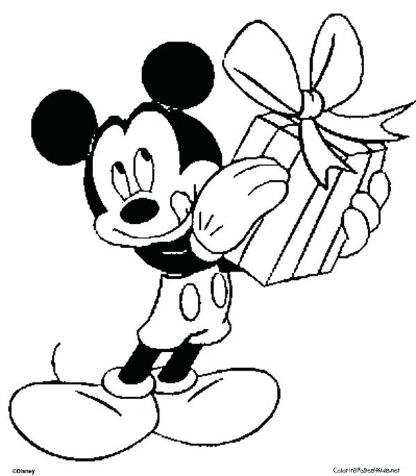 600x687 Mickey And Minnie Christmas Coloring Pages Brexitbook.club