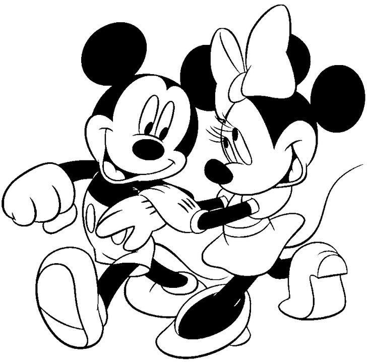 736x718 Mickey Mouse Minnie Coloring Pages Images Pinteres On Coloring