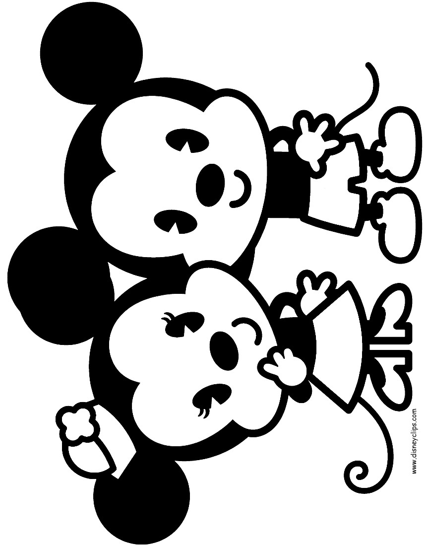 861x1100 Mickey And Minnie Coloring Pages