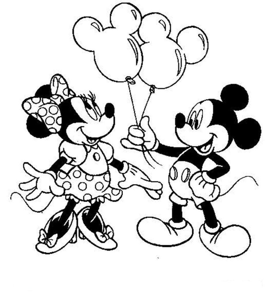 926x1024 Baby Mickey And Minnie Mouse Coloring Pages Free 19 P With Copy 5