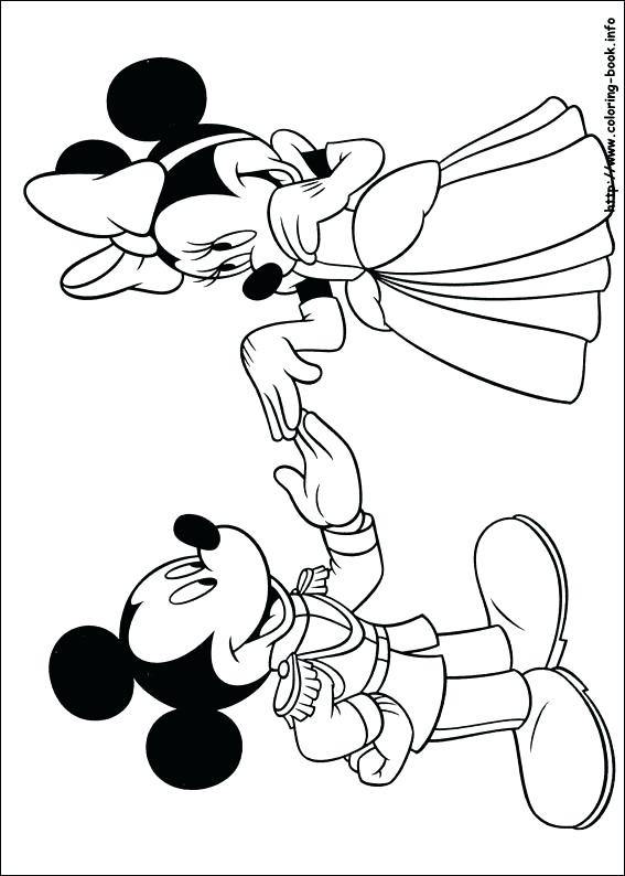 567x794 Mickey Minnie Coloring Pages Pictures To Print And Col On Minnie