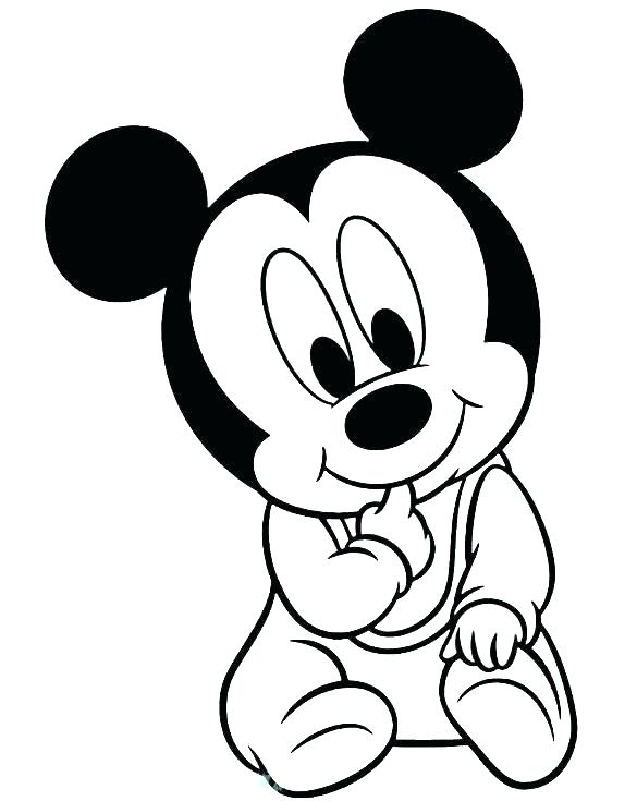 585x735 Mickeynd Coloring Pages Baby Mickeynd Coloring Pages Baby