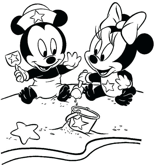 604x640 Mickey Mouse And Minnie Mouse Coloring Pages Free Printable Mouse