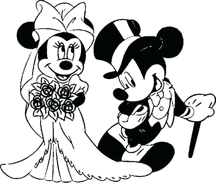 736x625 Minnie And Mickey Coloring Pages Best Se Color Page Fee Coloring