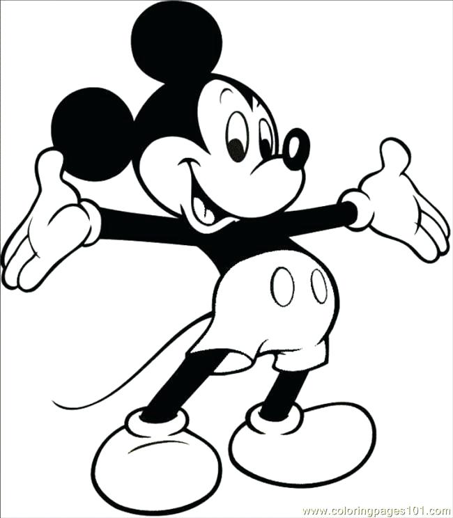 650x744 Mickey Coloring Page Free Printable Coloring Pages Mickey Mouse