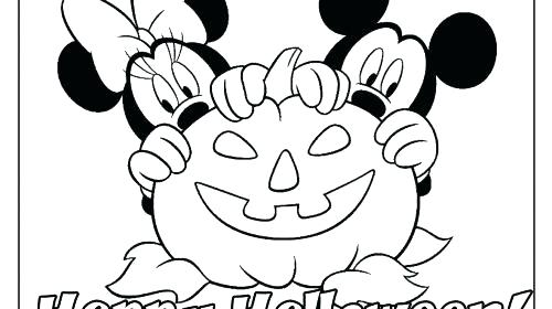 500x280 Coloring Page Kindergarten Disney Princess Halloween Printable
