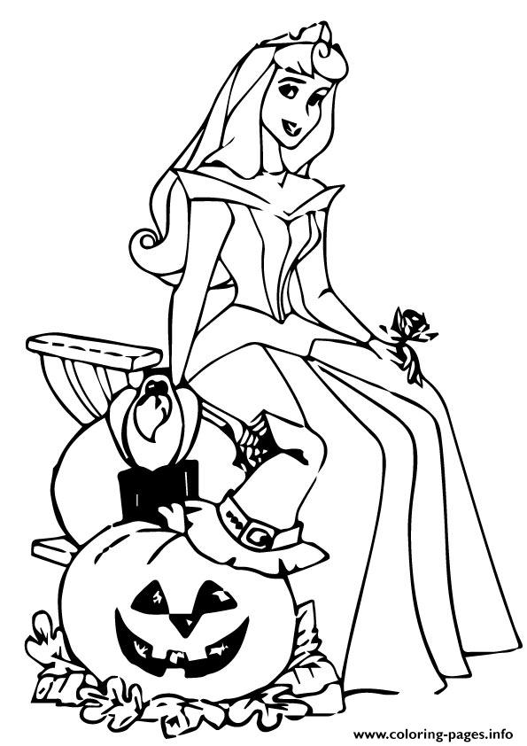 595x842 The Sleeping Beauty Halloween Disney Halloween Coloring Pages