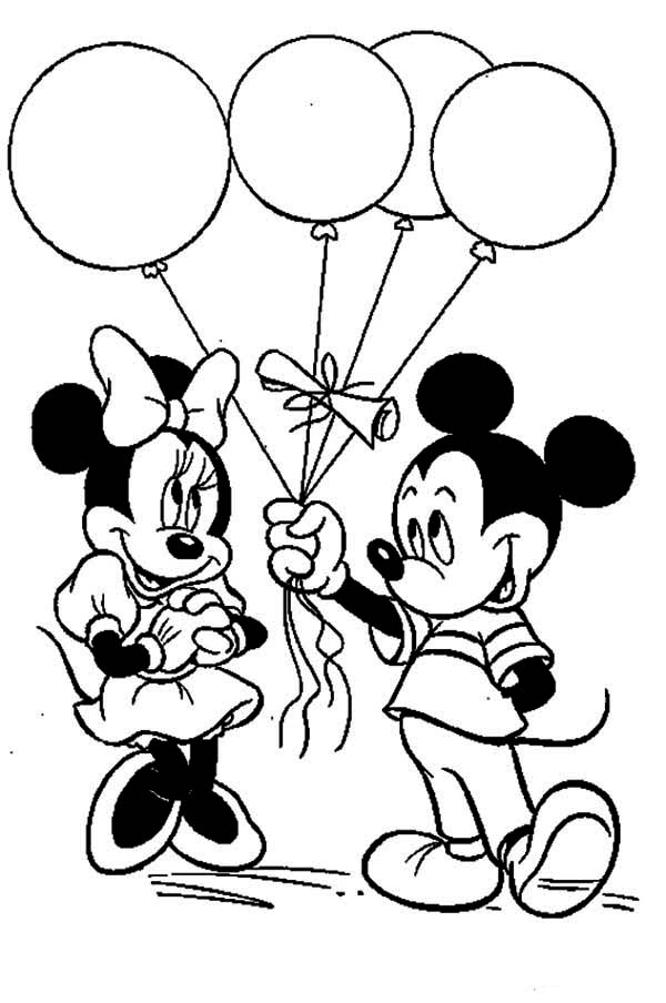 600x904 Mickey And Minnie Mouse Coloring Pages To Print Best Wwwminnie