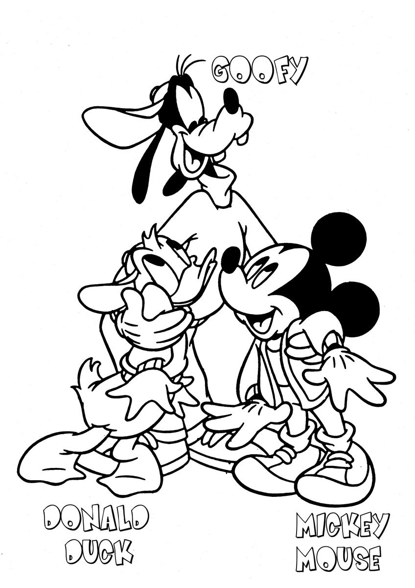 848x1200 Mickey And Friends Coloring Pages Page Image Clipart Images