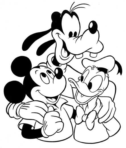 443x520 Mickey Mouse Coloring Pages To Print For Free Mickey Mouse