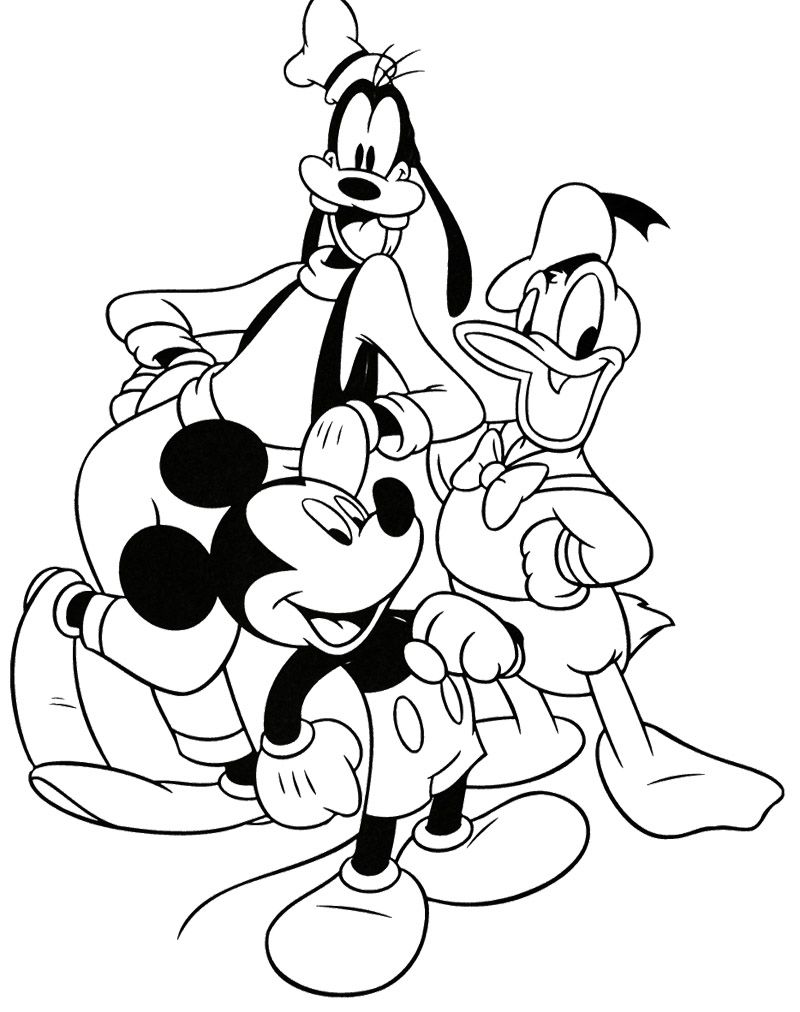 Mickey Mouse And Friends Coloring Pages To Print