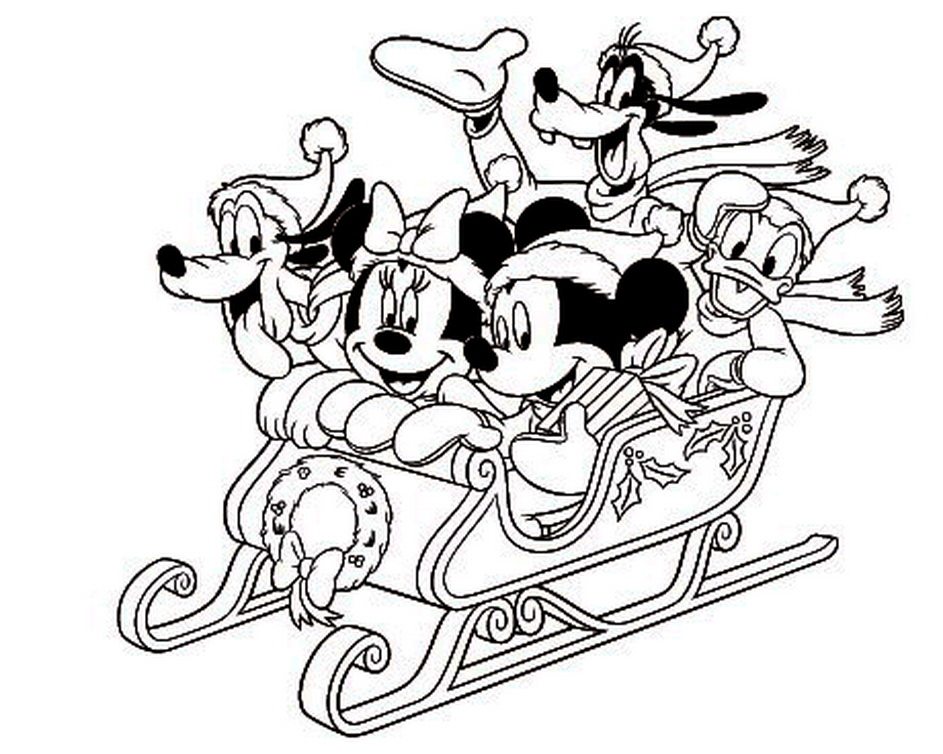943x754 Funky Mickey Mouse And Friends Coloring Pages To Print Photos